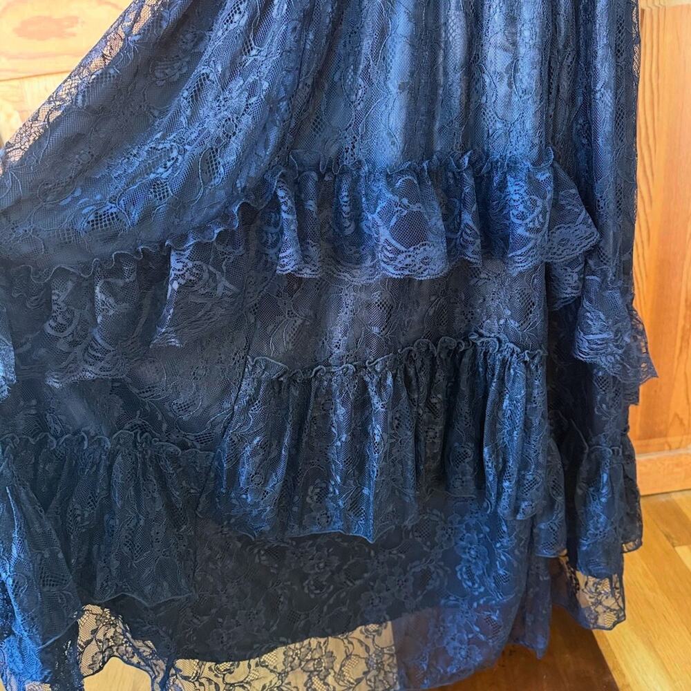 Dark in Love Gothic Victorian Vampire Vkei Black Lace & Ruffle Skirt XS-XL - Picture 5 of 14